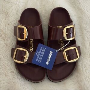 Birkenstock Arizona Big Buckle High Shine Chocolate size 37